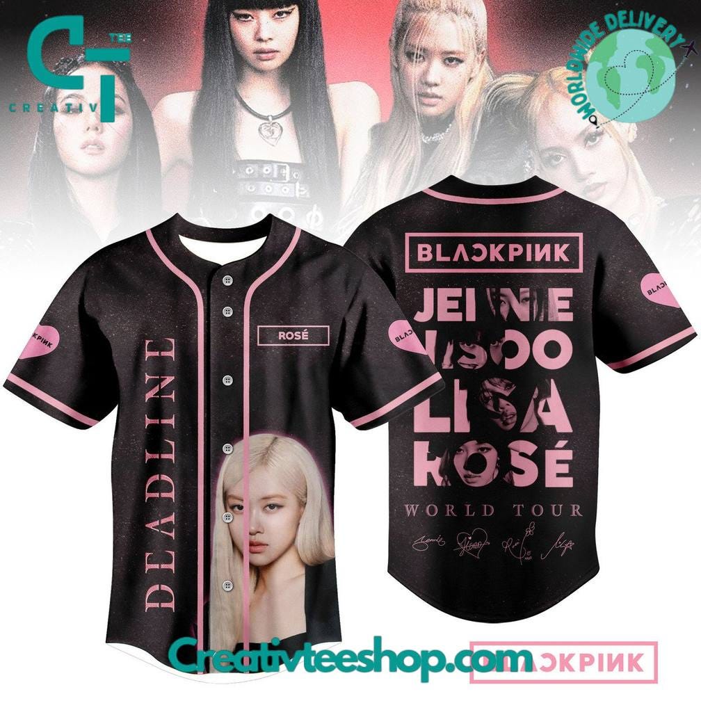 BLACKPINK ベースボールシャツ 16 WORLD TOUR BLACKPINK 16 Baseball Jersey Black – BLACKPINK OFFICIAL STORE (NA)