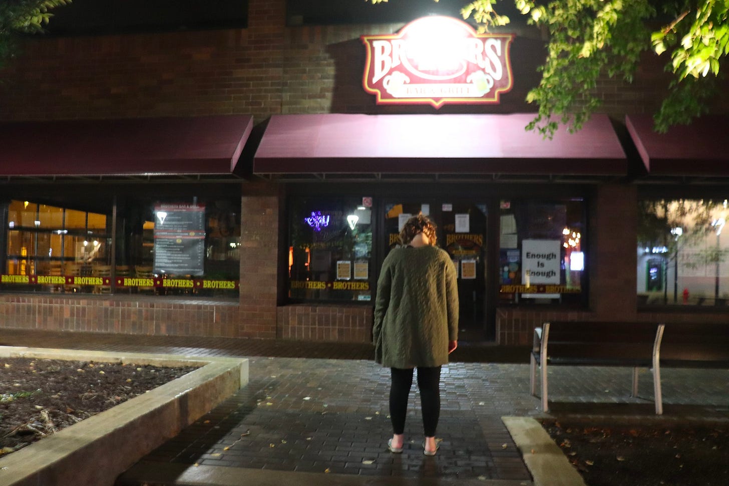 sad person outside brothers