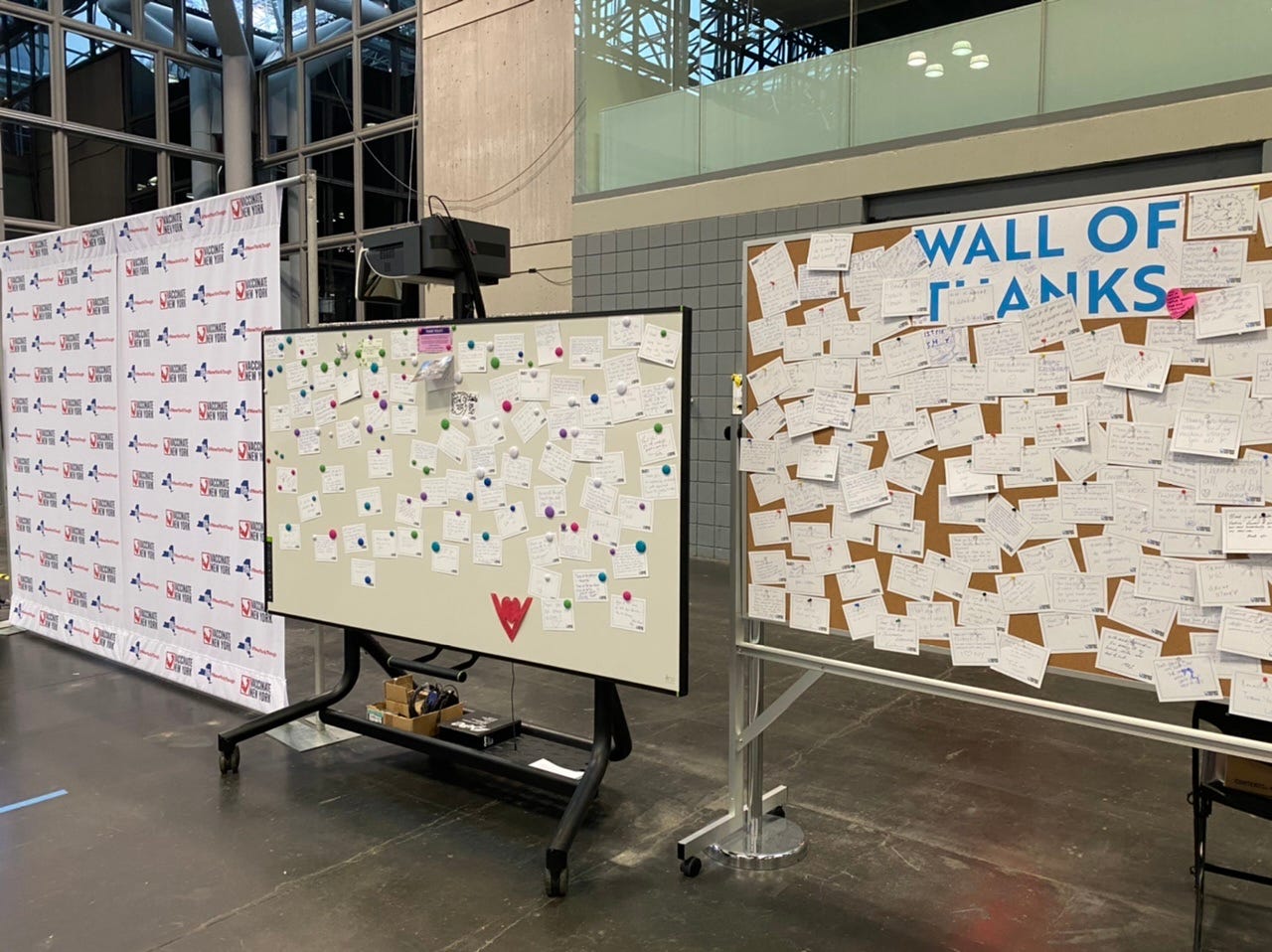 Wall of Thanks at Javits