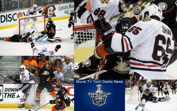ducks vs blackhawks game 2 tied 2015 stanley cup playoffs images ducks vs blackhawks game 2 tied 2015 stanley cup playoffs images