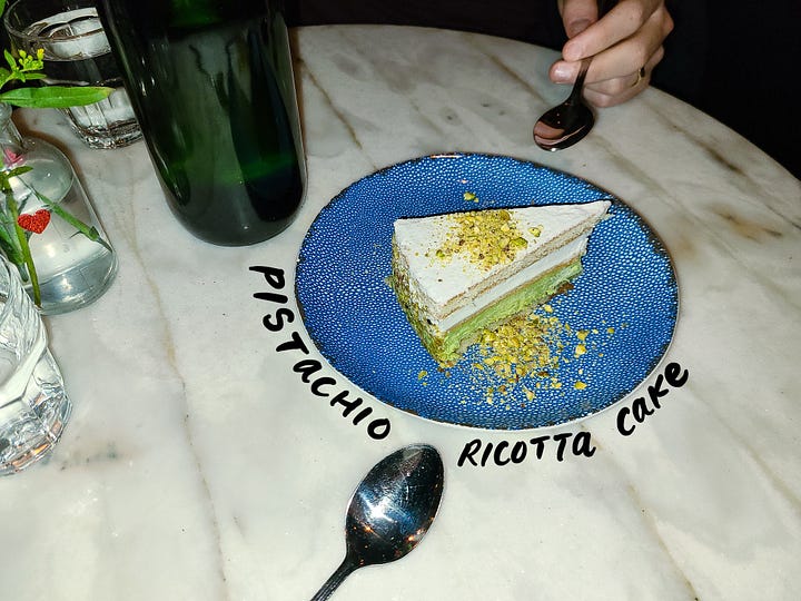 Lapis Pistachio Ricotta Cake