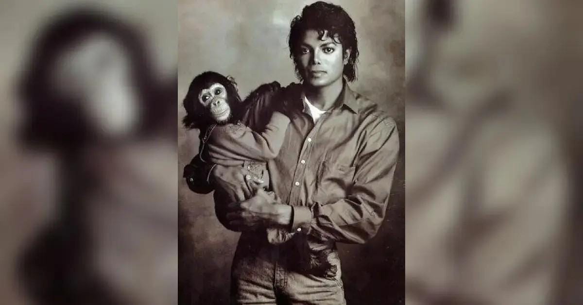 Michael Jackson and Bubbles