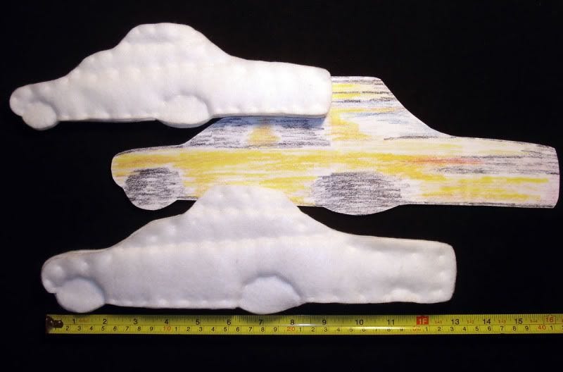 Felt taxi cabs NYC fiber art cars bead embroidery painting Felt taxi cabs NYC fiber art cars bead embroidery painting