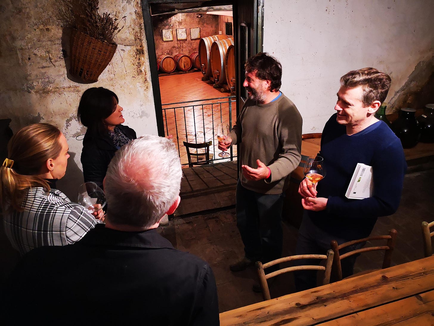 Cellar tour with Aleks Klinec
