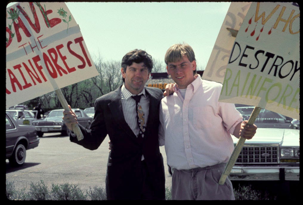 RAN protest against Burger King. Image courtesy of Rainforest Action Network