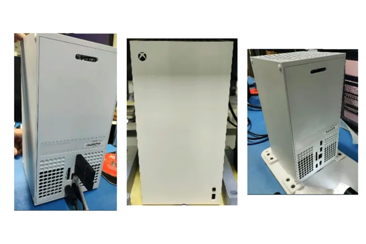Imagens do Xbox Series X branco e sem leitor de discos que foram vazadas pelo Exputer recentemente.