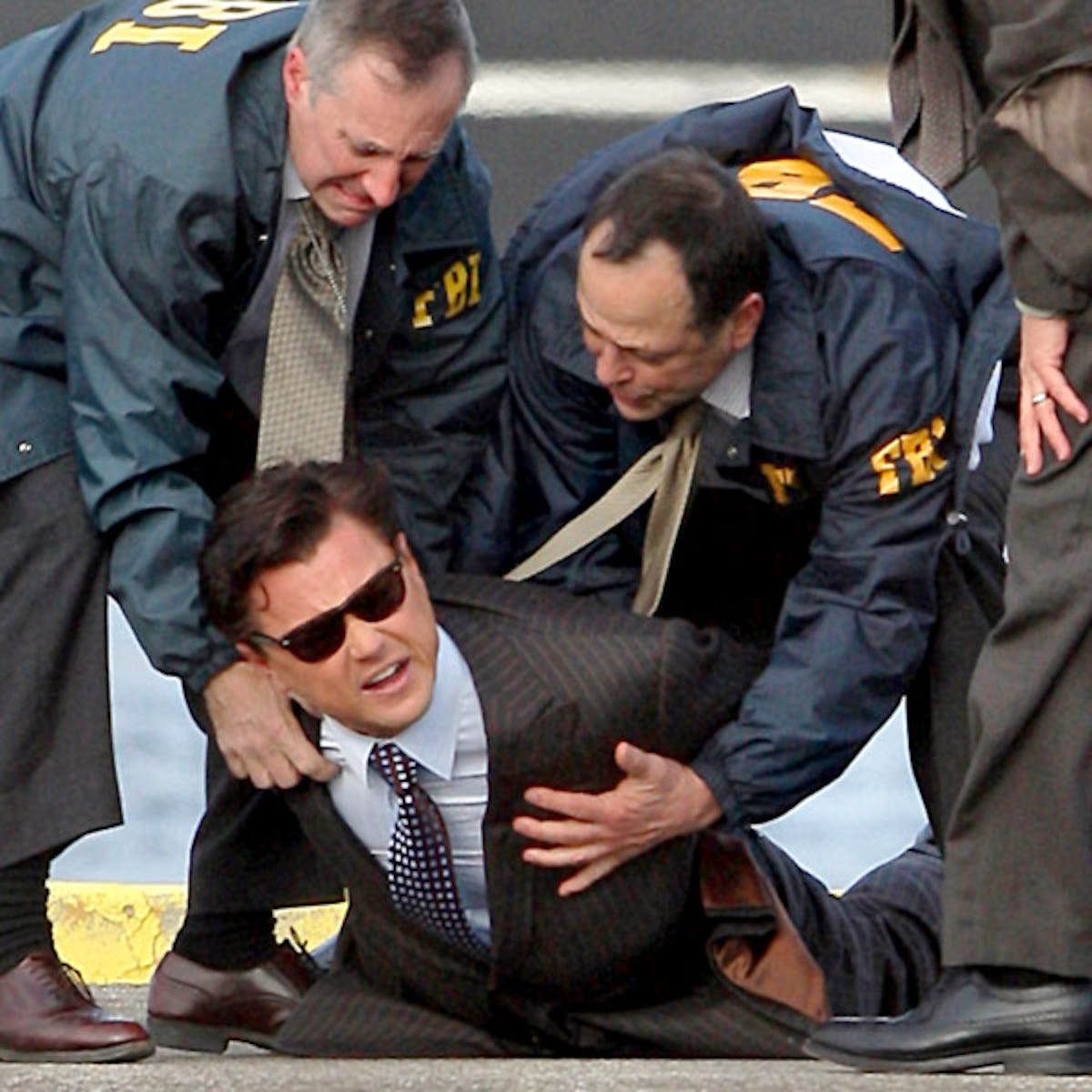 Leo DiCaprio Cuffed On Set Leo DiCaprio Cuffed On Set
