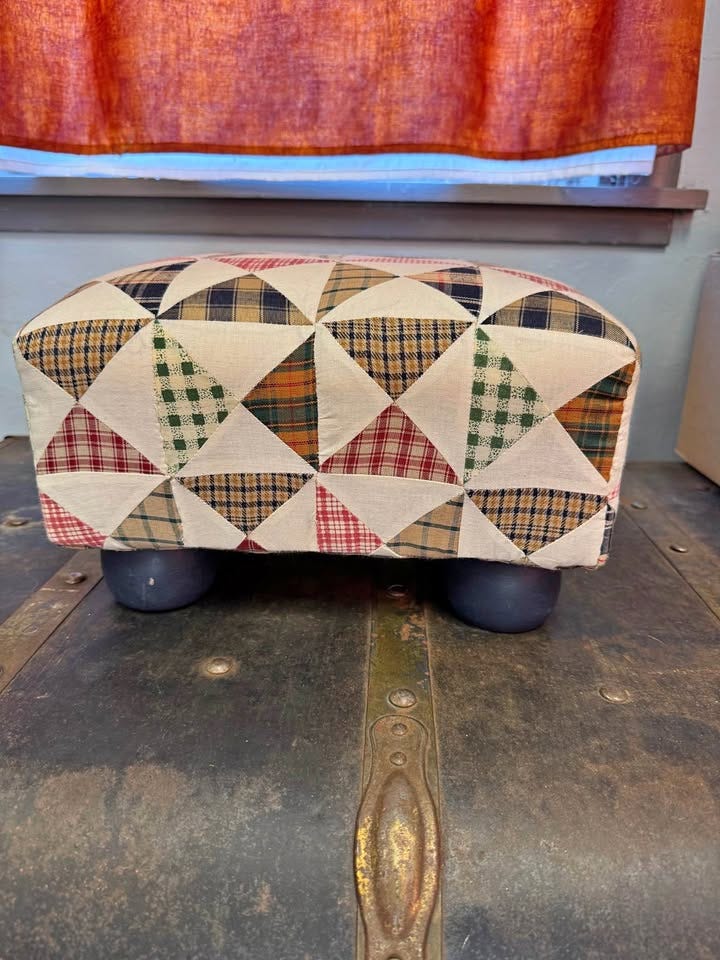 Product photo of China Creation Company Cottage Quilted Footstool