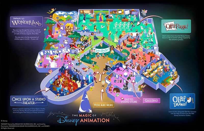 Magic of Disney Animation Map