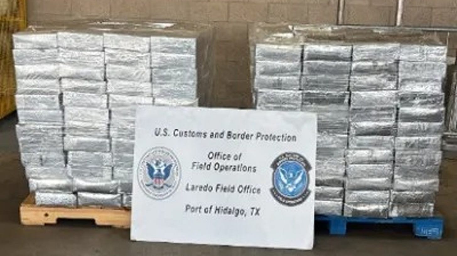 South Texas CBP officers discovered a 2,571.69-pound load of meth worth more $23 million hidden within a papaya shipment on July 6, 2025.