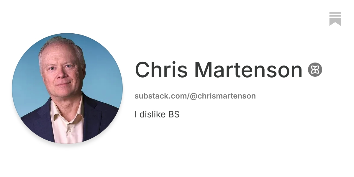 Chris Martenson | Substack