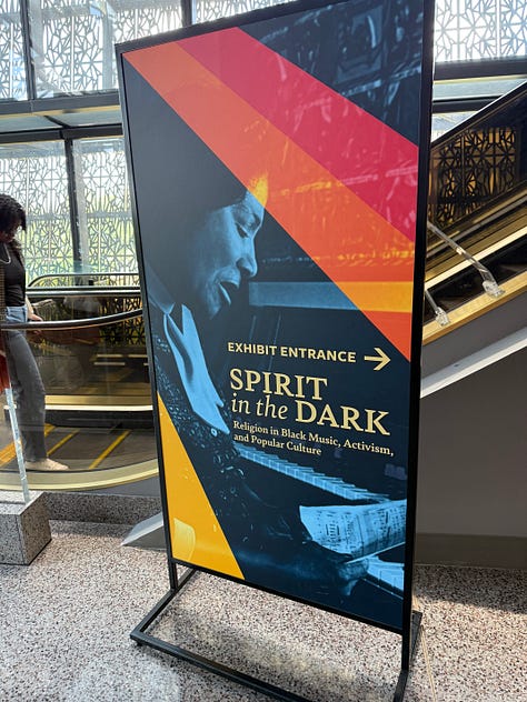 Pictures from a 2025 summer visit to the National Museum of African American History. It includes photos from exhibitions including Mahalia Jackson, the building itself and a book for sale titled "Reckoning" with an artful image of Harriet Tubman. Always work to educate and share the truth.
