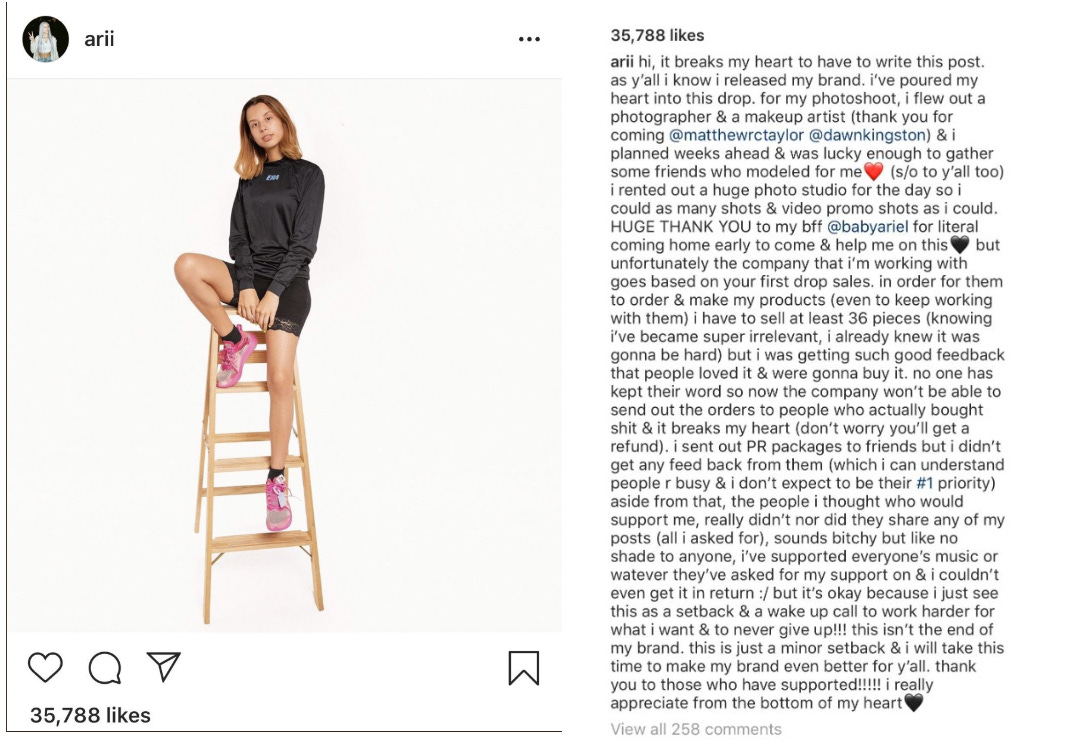 She Thought Her 2.8 Million Followers Would Make Her Rich Until She Couldn't Sell 36 T-Shirts | by Desiree Peralta | The Startup | Medium She Thought Her 2.8 Million Followers Would Make Her Rich Until She Couldn't Sell 36 T-Shirts | by Desiree Peralta | The Startup | Medium