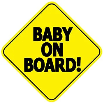Baby on Board sticker