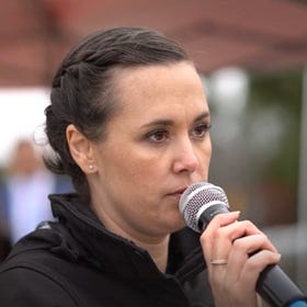 "Are you willing to sacrifice your child?"— Dr. Rochagné Kilian, Speaking Out in Ontario in 2021