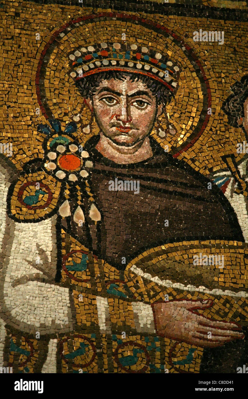 Byzantine Emperor Justinian the Great. Byzantine mosaics in the ... Byzantine Emperor Justinian the Great. Byzantine mosaics in the ...
