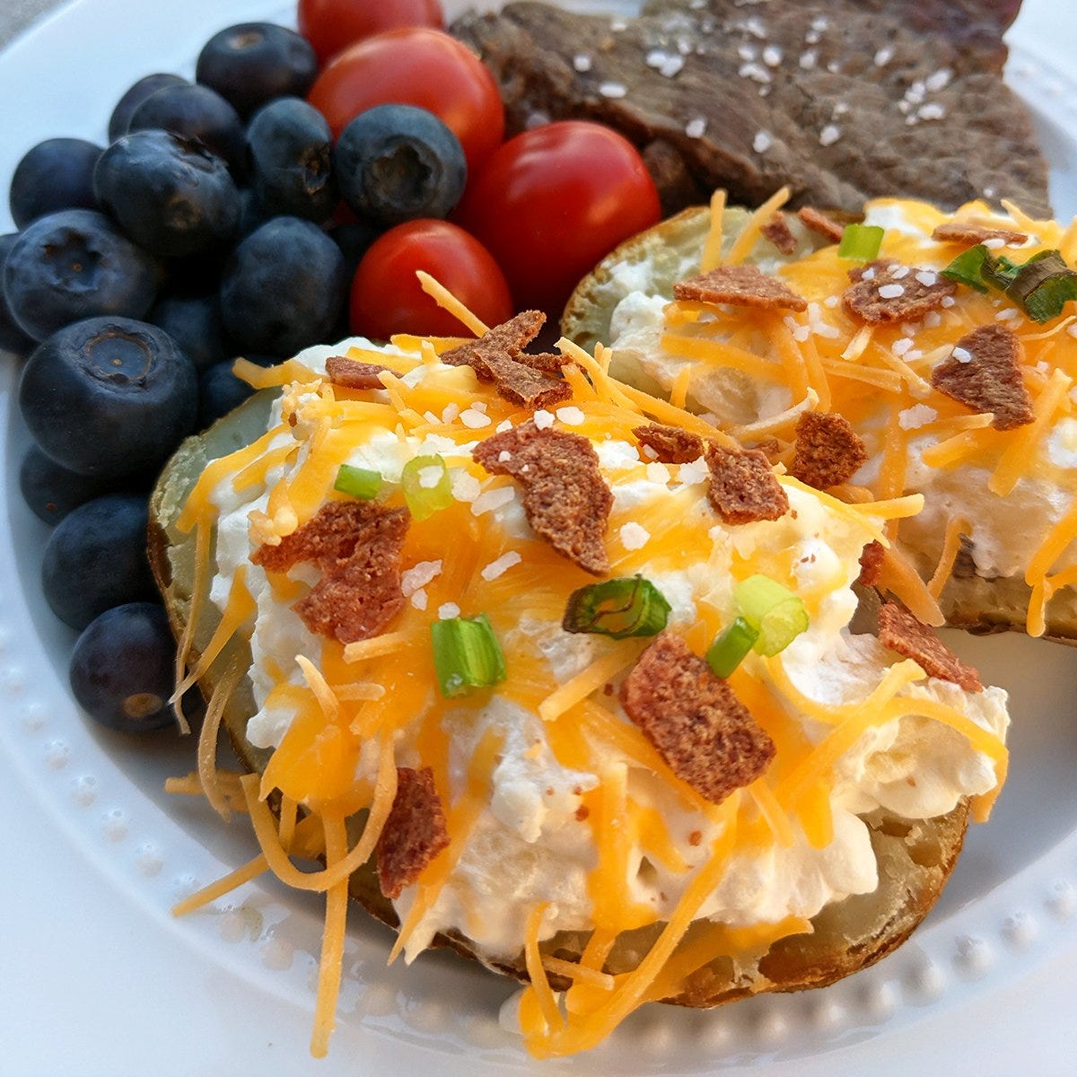 Twice Baked Cottage Cheese Potatoes - Health Beet Twice Baked Cottage Cheese Potatoes - Health Beet