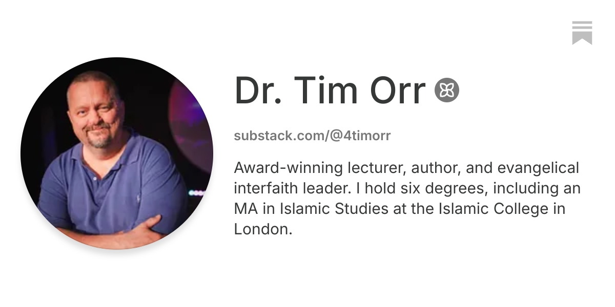 Dr. Tim Orr | Substack