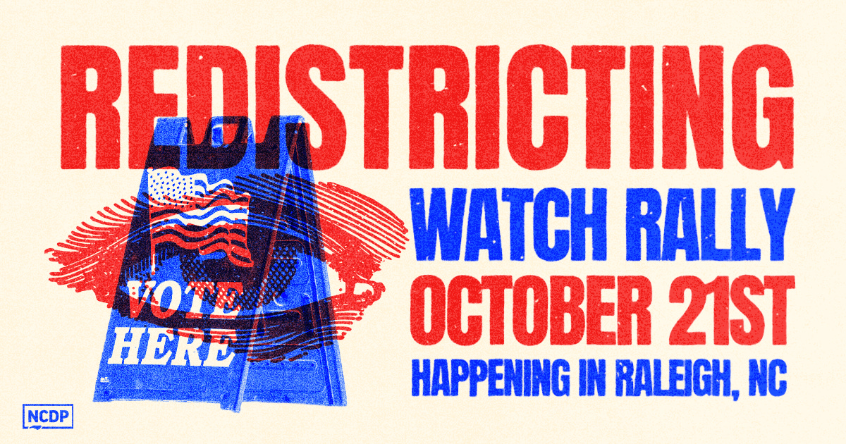 redistricting watch rally oct 21 in raleigh