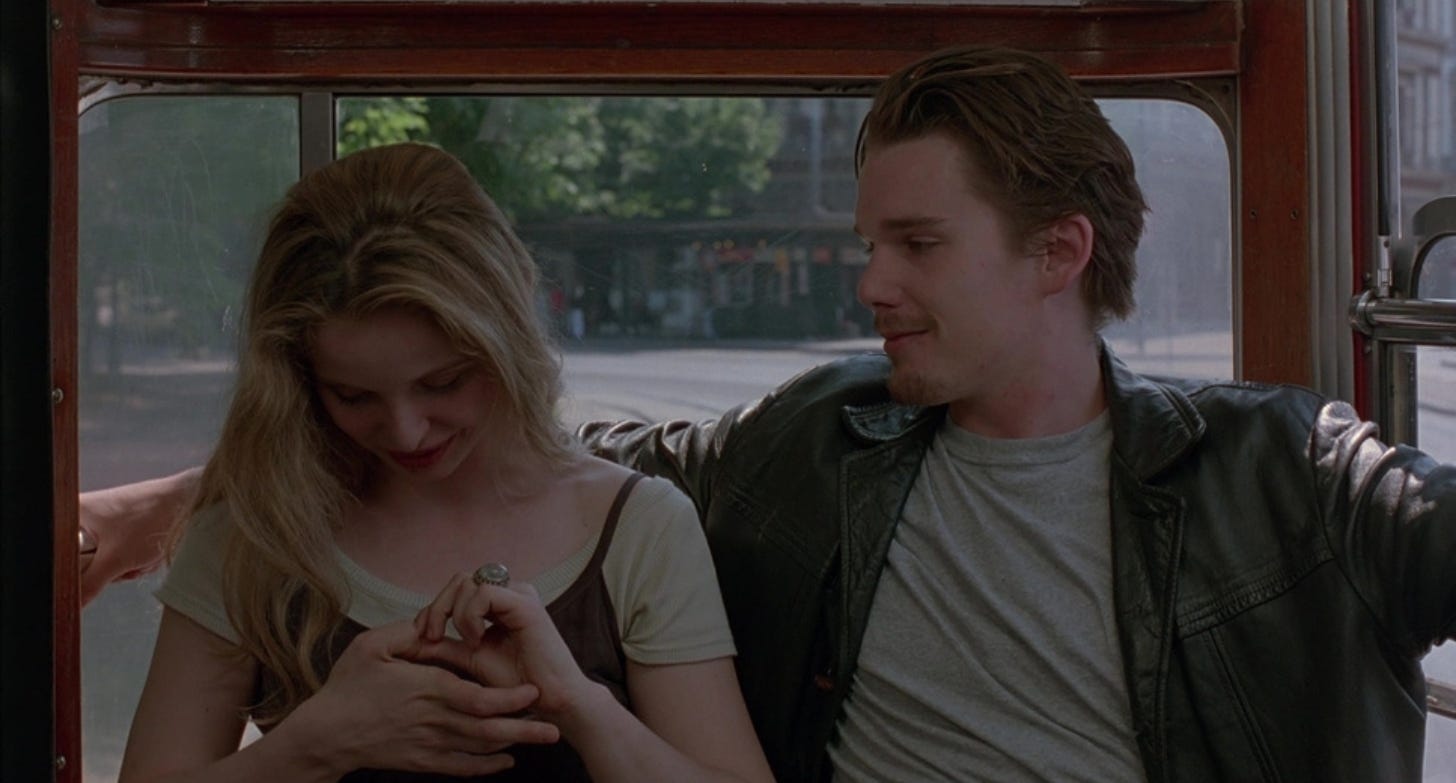 A scene from Before Sunrise (1995)