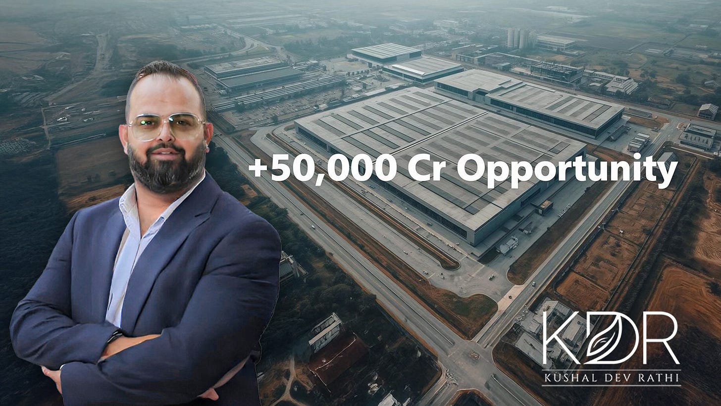 Kushal Dev Rathi highlights India’s ₹50,000 crore data centre land investment opportunity.