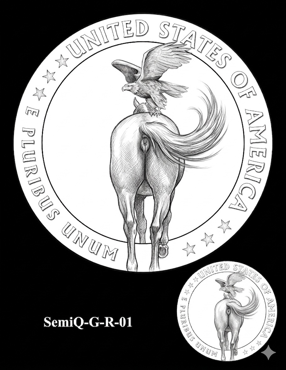 SemiQ-G-R-01 proposed alternative coin obverse design SemiQ-G-R-01 proposed alternative coin obverse design