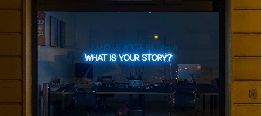 Sign that says What Is Your Story? Sign that says What Is Your Story?