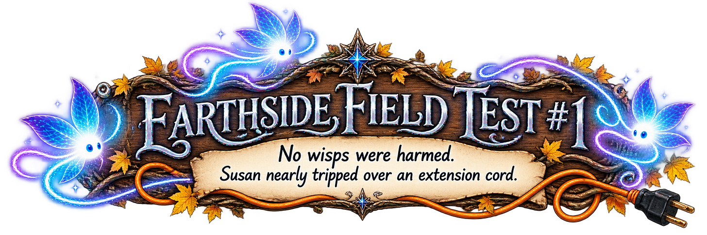 Earthside Field test. Earthside Field test.