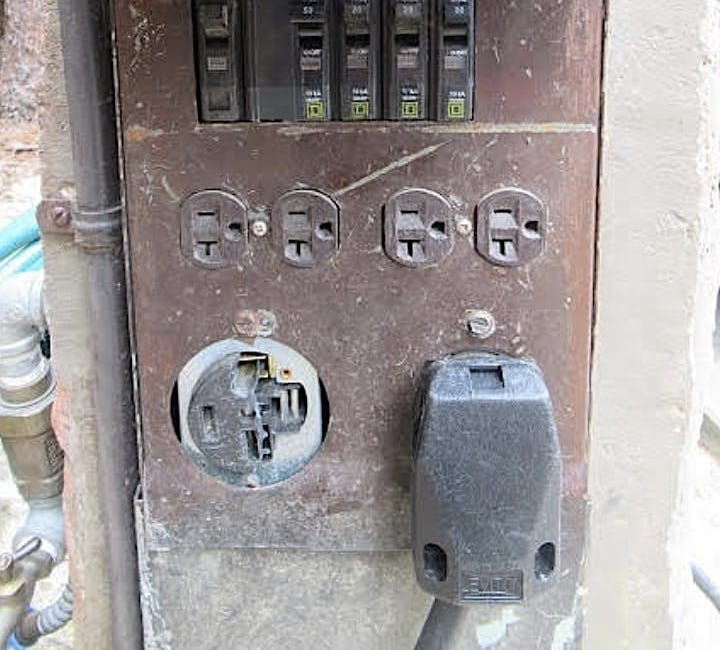 Shore power cord maintenance