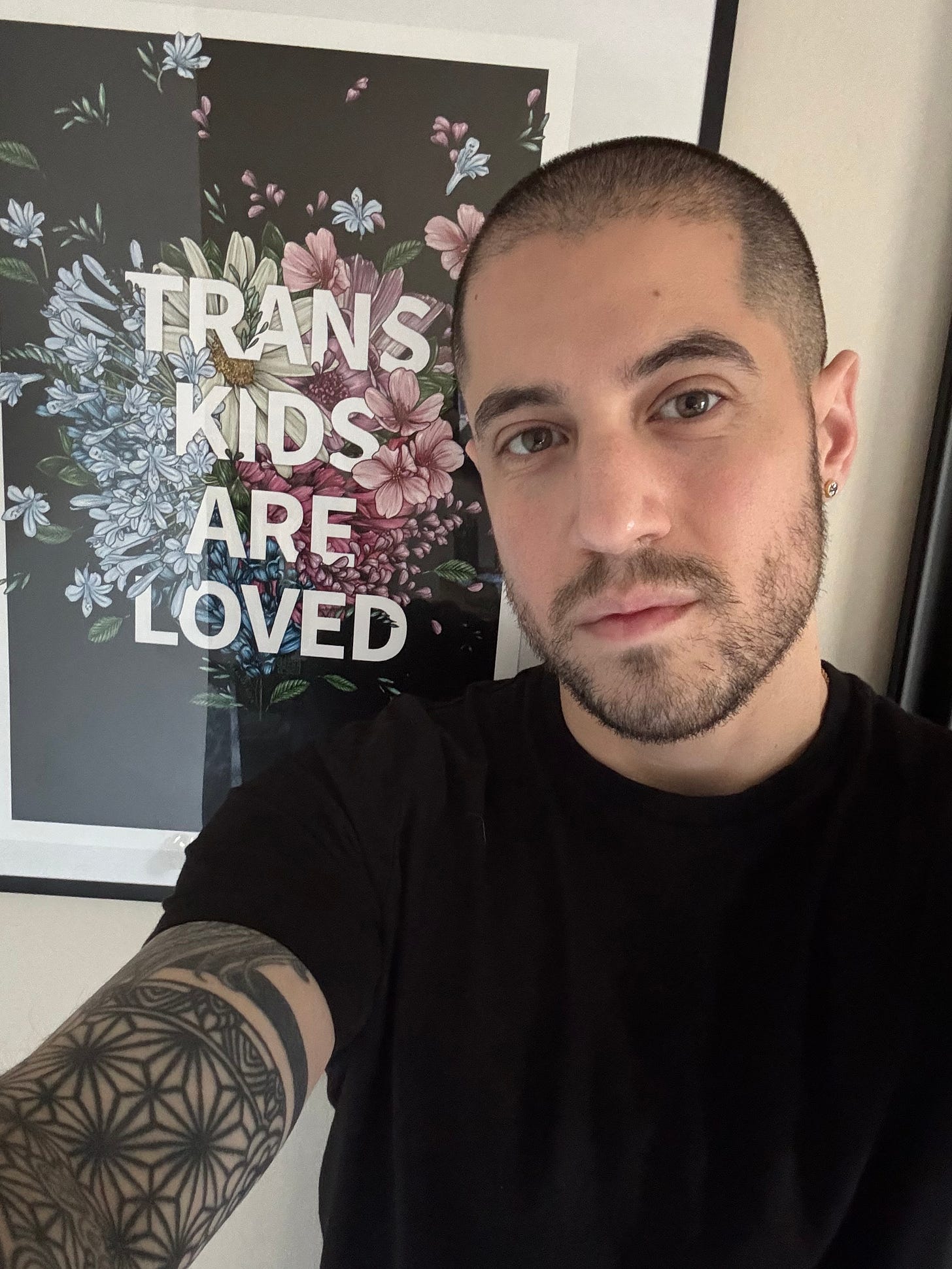 friendly neighborhood tranpa trans kids are loved sign
