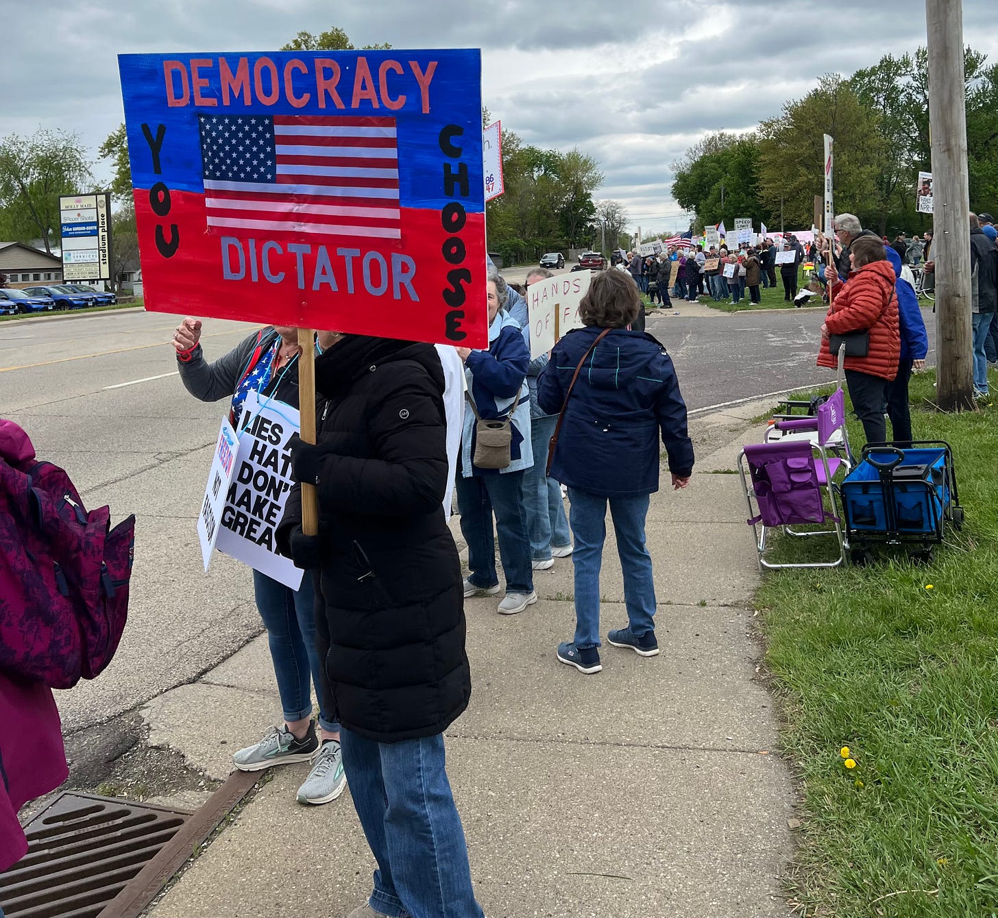 A protest in Peoria
