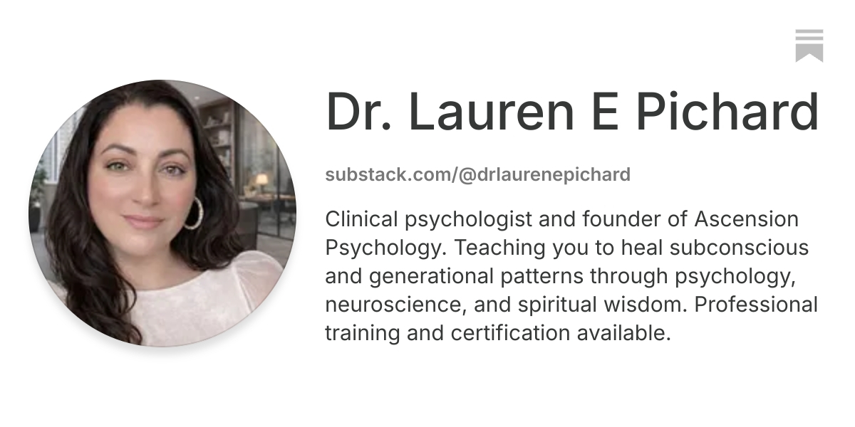 Dr. Lauren E Pichard | Substack