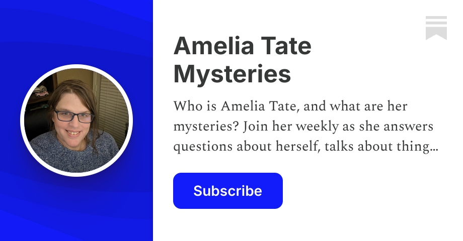 Amelia Tate Mysteries | Amy Wren | Substack