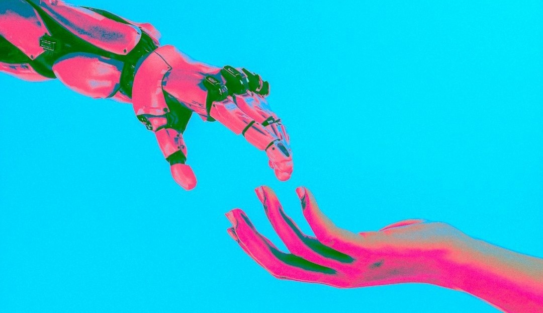 two hands reaching for a flying object in the sky two hands reaching for a flying object in the sky