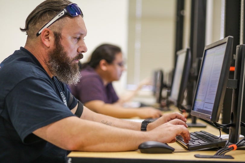 A person using a computerAI-generated content may be incorrect.