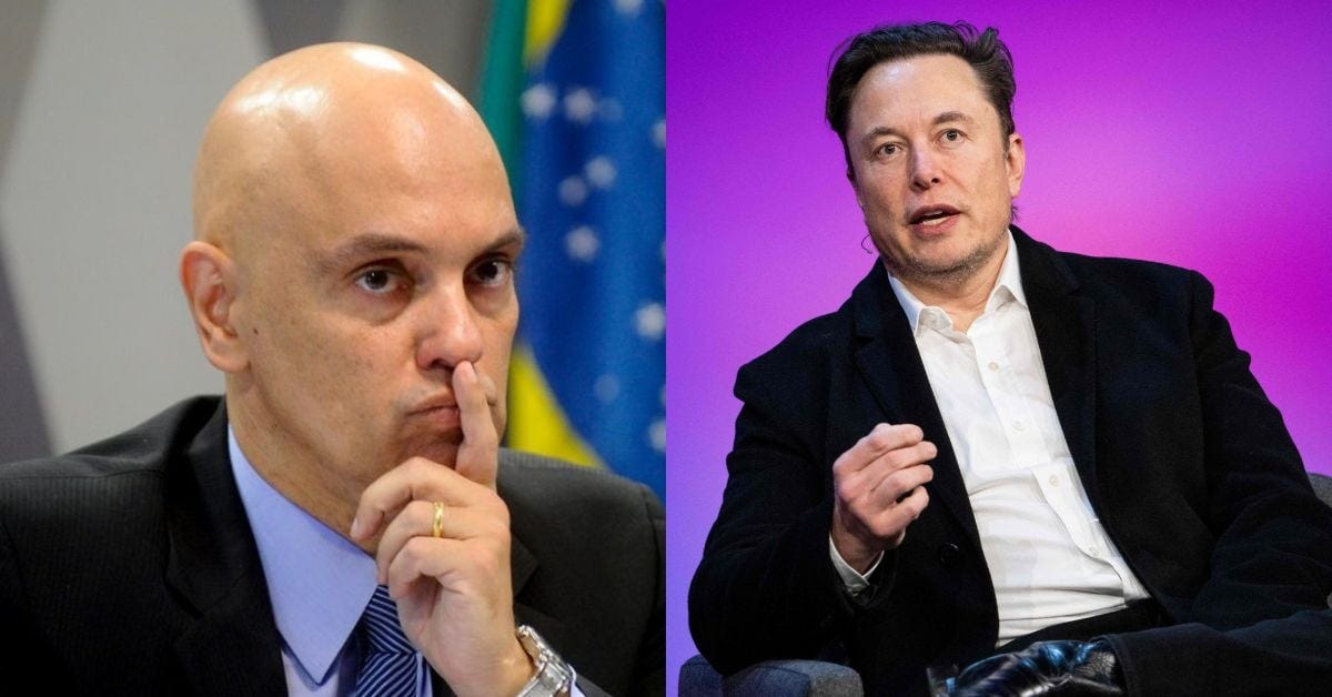 Elon Musk questiona Alexandre de Moraes: 'Por que tanta censura no Brasil?
