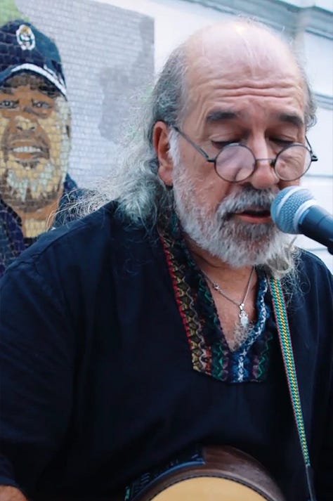 Memoria, verdad y justicia: mural del pañuelo de las Madres de Plaza de Mayo, Gimnasia es Pueblo, Estadio Juan Carmelo Zerillo, La Plata, March 22, 2022