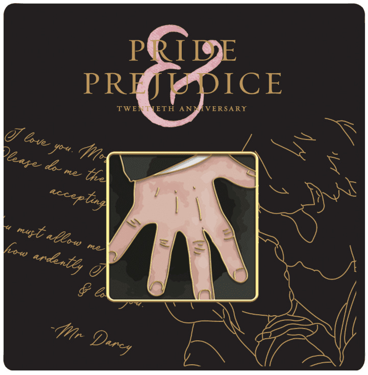 Pride and Prejudice (2005) hand flex enamel pin
