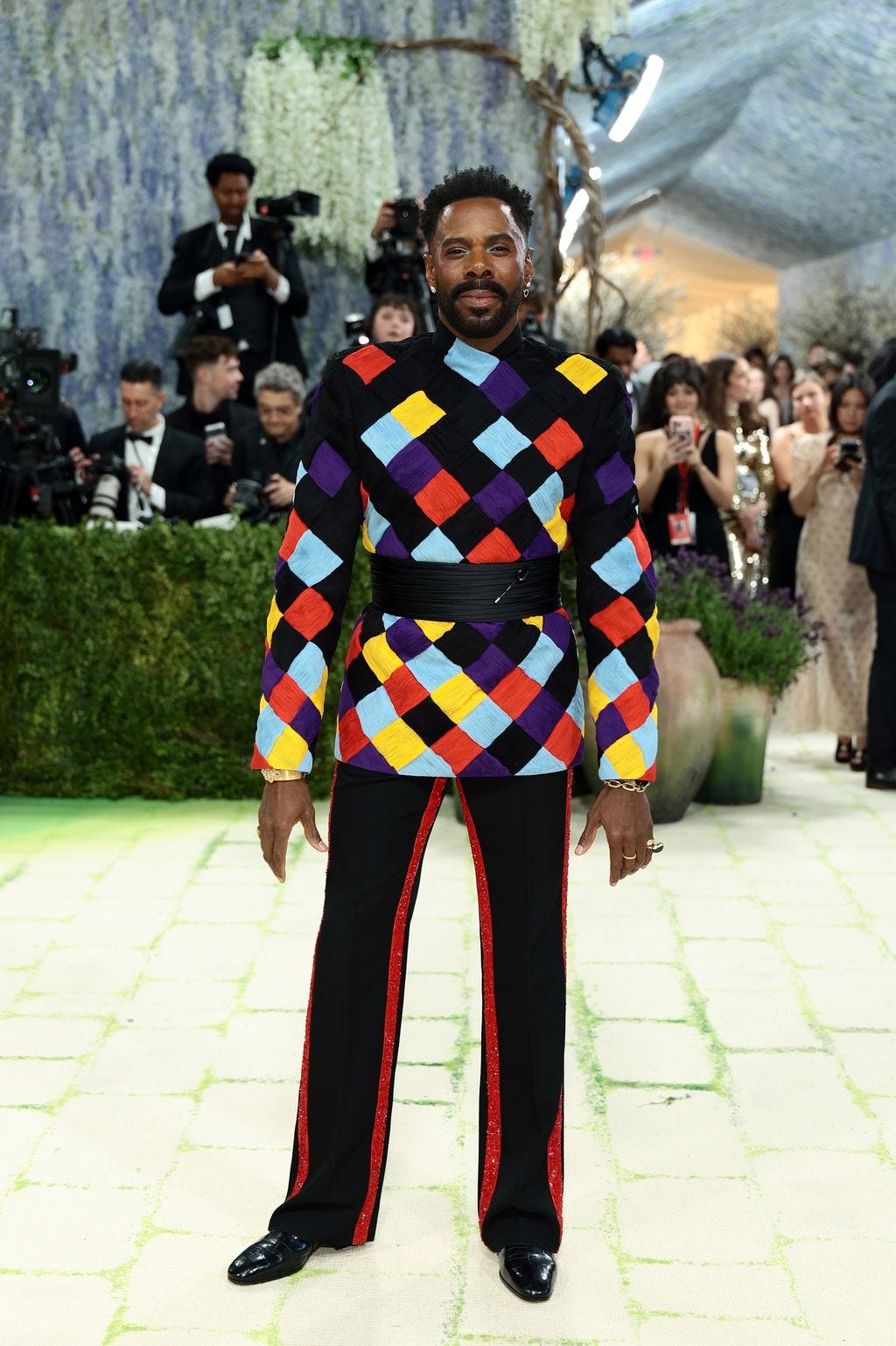 Image may contain Colman Domingo Josep Enric Millo Anuradha Bhat Adult Person Standing Wedding Child and Fashion