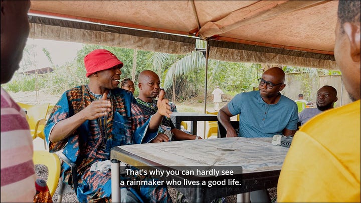 Ade Obatoyinbo with Dr. Lucky Edo and the Benin City rainmakers