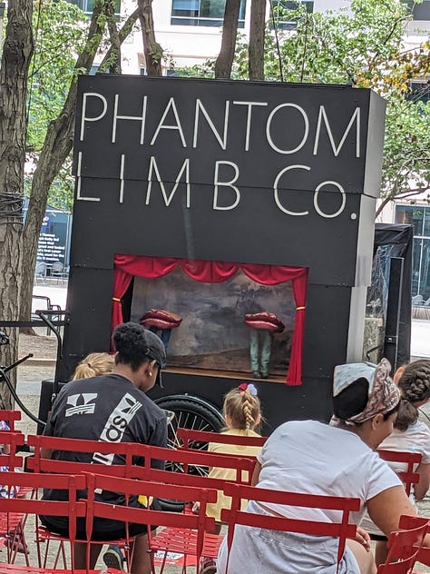 Puppets and films.