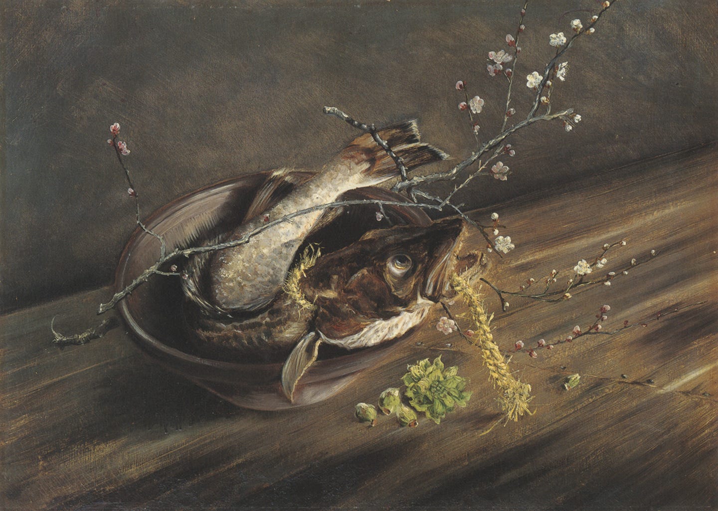 File:Cod and Plum Blossoms by Takahashi Yuichi (Kotohira-gu).jpg -  Wikimedia Commons