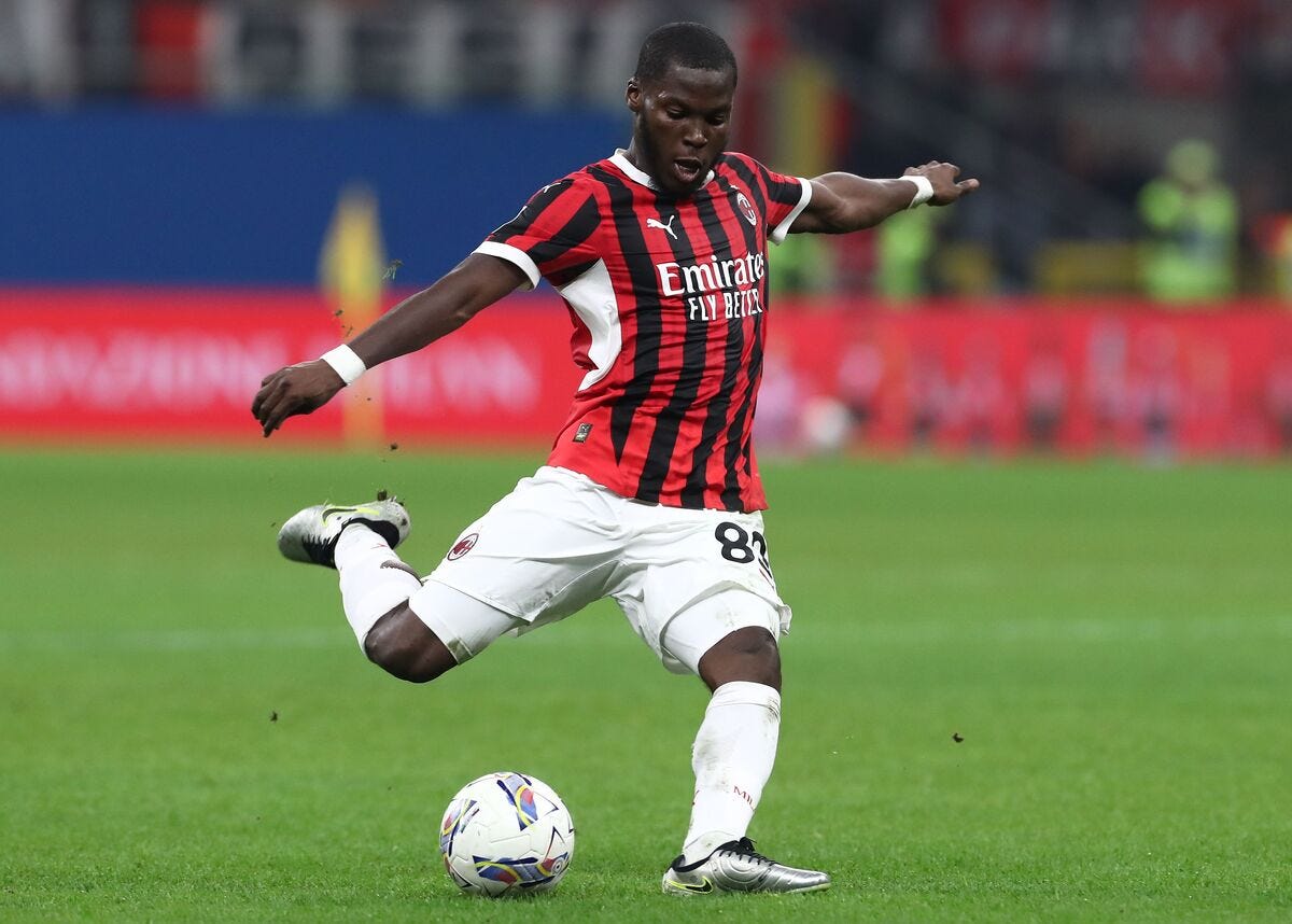 What happened when distraught Musah hauled off 24 minutes into Milan match