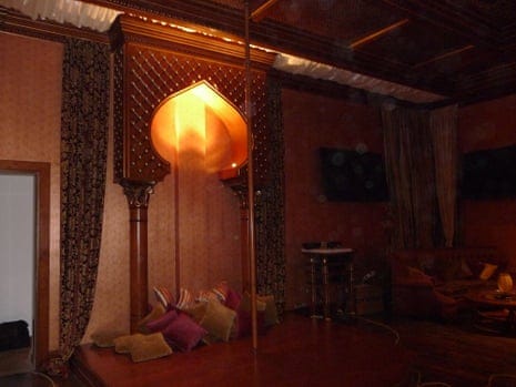 A pole for dancing inside the luxurious £1bn mansion. A pole for dancing inside the luxurious £1bn mansion.