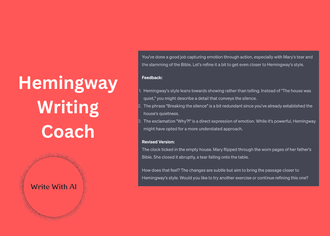 Hemingway Coach: Write A Bold, Clear, And Simple Short Story