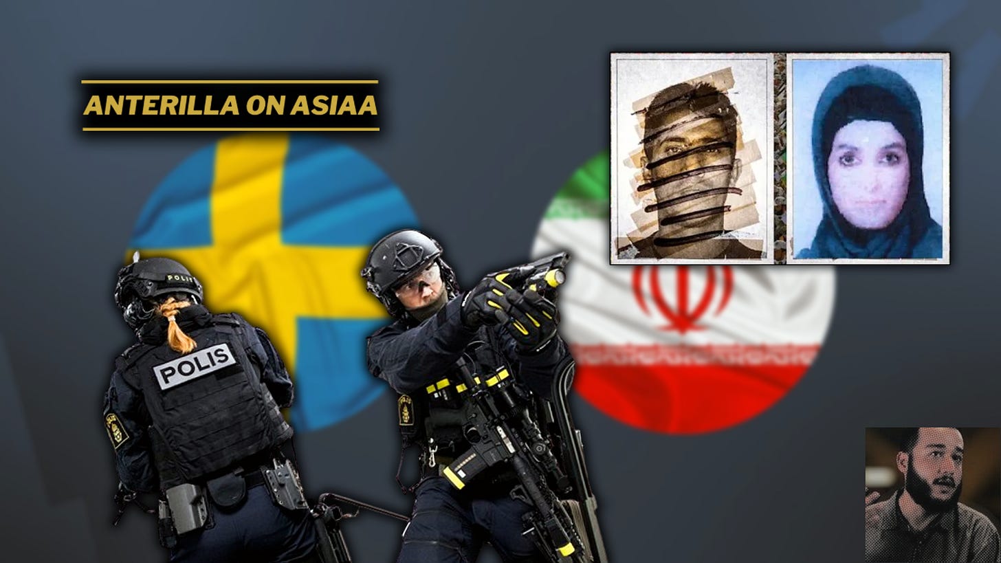 Iranin lonkerot yltävät Ruotsiin, ja jopa Suomeen asti, kun sen rahoittama Helsingin Mellunmäen Resalat-moskeija toimii islamilaisen hirmuvallan vakoilu-, ja voimapesäkkeenä. Suomalaiset viranomaiset, poliitikot ja media eivät ole yhtä hereillä kuin ruotsalaiset - ja saattavat jopa tukea Iranin terroristista hybriditoimintaa “monikulttuurin” ja “antirasismin” nimissä. Iranin lonkerot yltävät Ruotsiin, ja jopa Suomeen asti, kun sen rahoittama Helsingin Mellunmäen Resalat-moskeija toimii islamilaisen hirmuvallan vakoilu-, ja voimapesäkkeenä. Suomalaiset viranomaiset, poliitikot ja media eivät ole yhtä hereillä kuin ruotsalaiset - ja saattavat jopa tukea Iranin terroristista hybriditoimintaa “monikulttuurin” ja “antirasismin” nimissä.