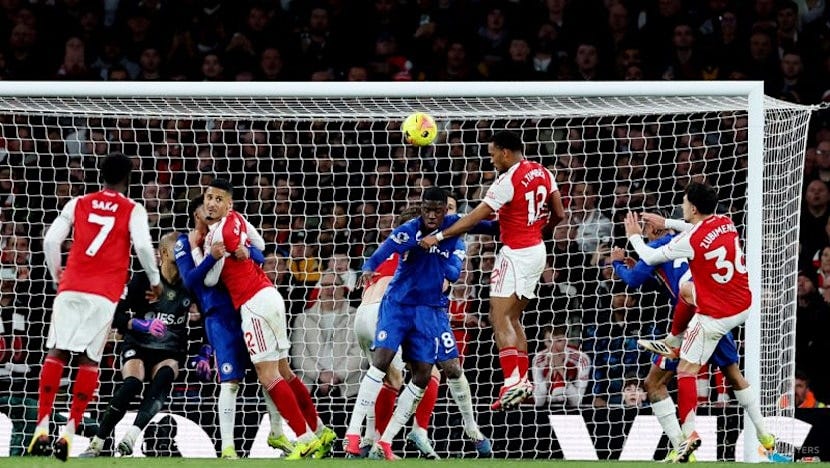 Timber header earns Arsenal crucial win over Chelsea - CNA Timber header earns Arsenal crucial win over Chelsea - CNA