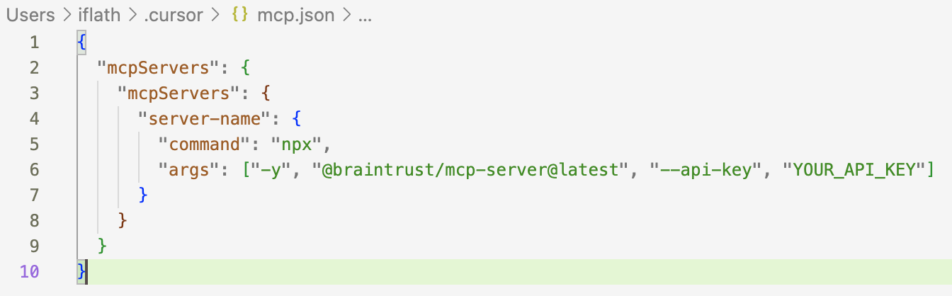 Cursor MCP Json Cursor MCP Json