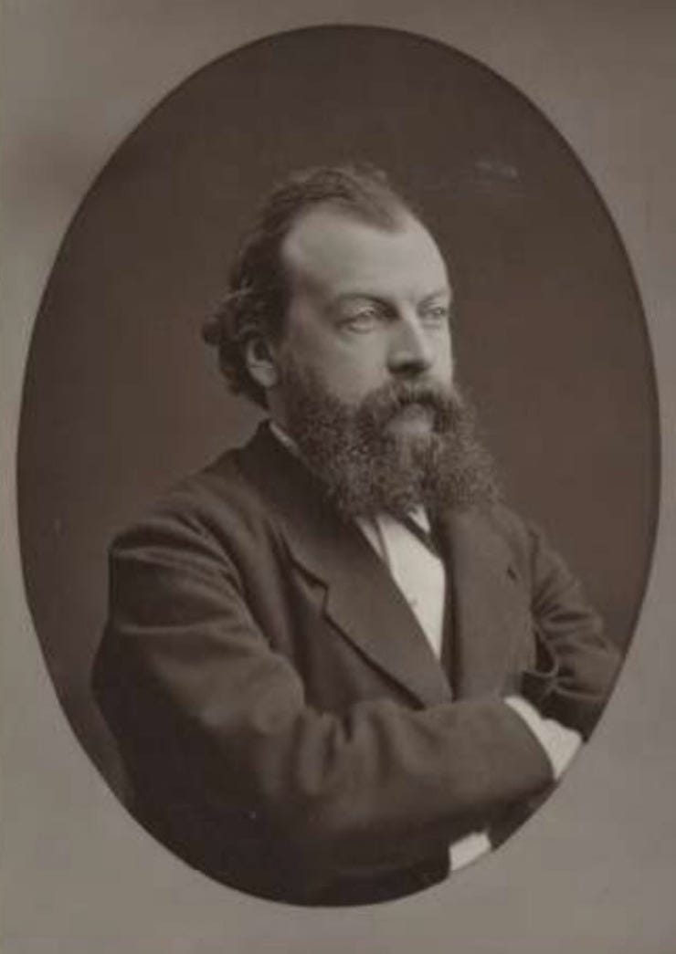 Portret van Philip Sadée omstreeks 1890