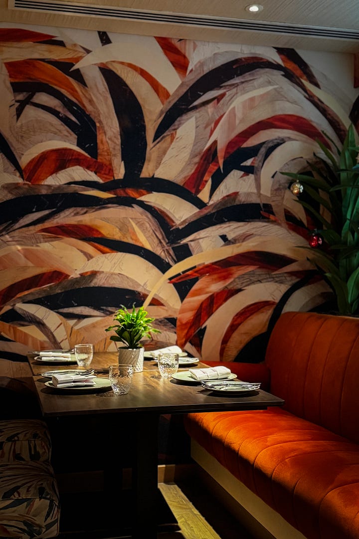 Inside Bistro Aamara, Bib Gourmand Spice Route restaurant off Sheikh Zayed Road